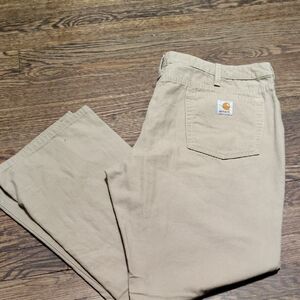 Carhartt Women's Wide Leg Pants in Tan